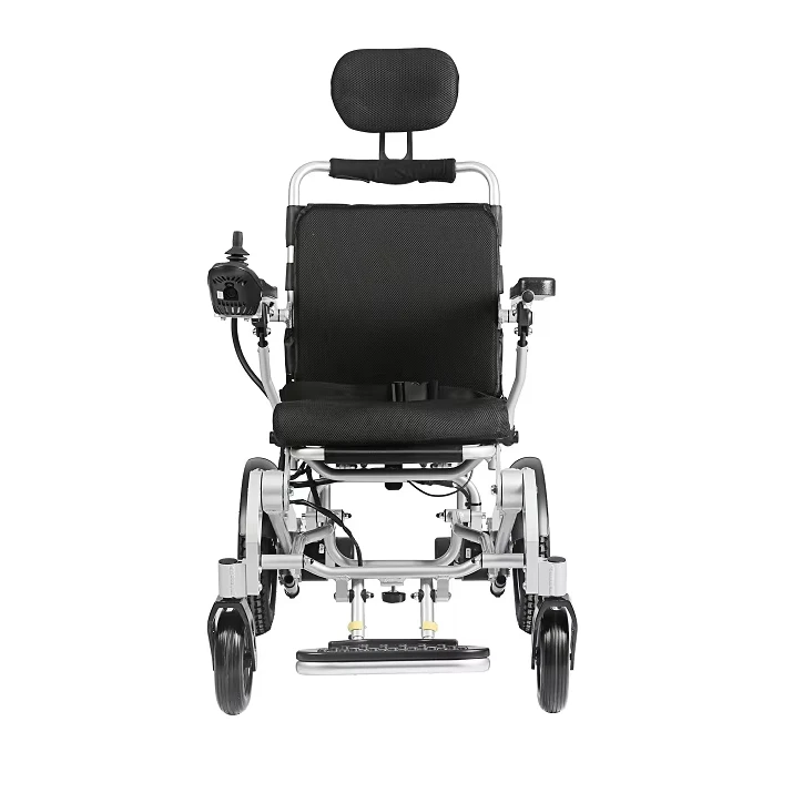 ISO Approval Portable Aluminum Power Wheelchair For Handicapped Home Care