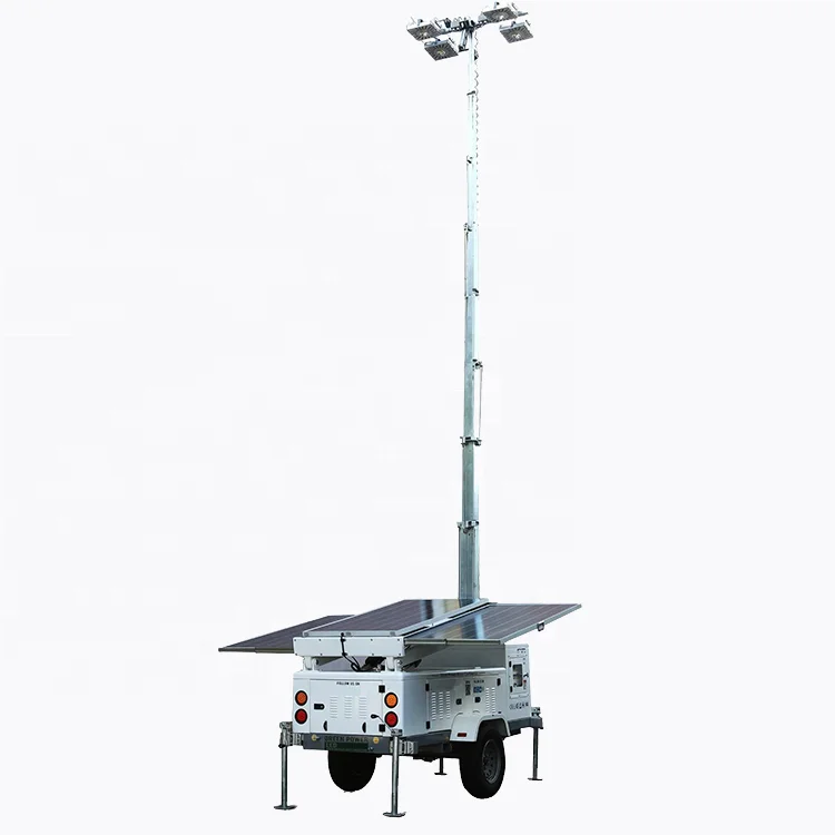 Top sales Mobile generator 2x1000w led balloon light tower with diesel generator for industry
