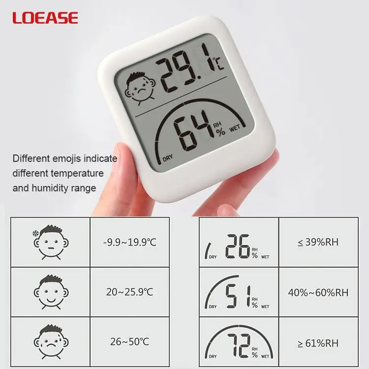 Digital Thermometer Hygrometer Sensor Temperature And Humidity Monitor