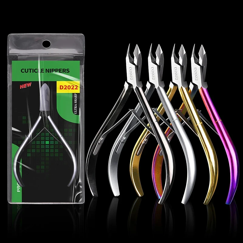 Nail Cuticle Nipper Manicure Scissors Stainless Steel Colorful Dead Skin Remover Pusher Tool Trimmer Pedicure Eagle Beak Pliers