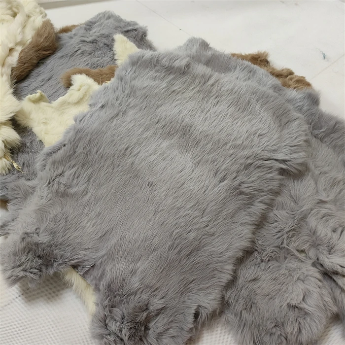 Origin Rex Rabbit Fur Plate Real Rex Rabbit Pelt Plates