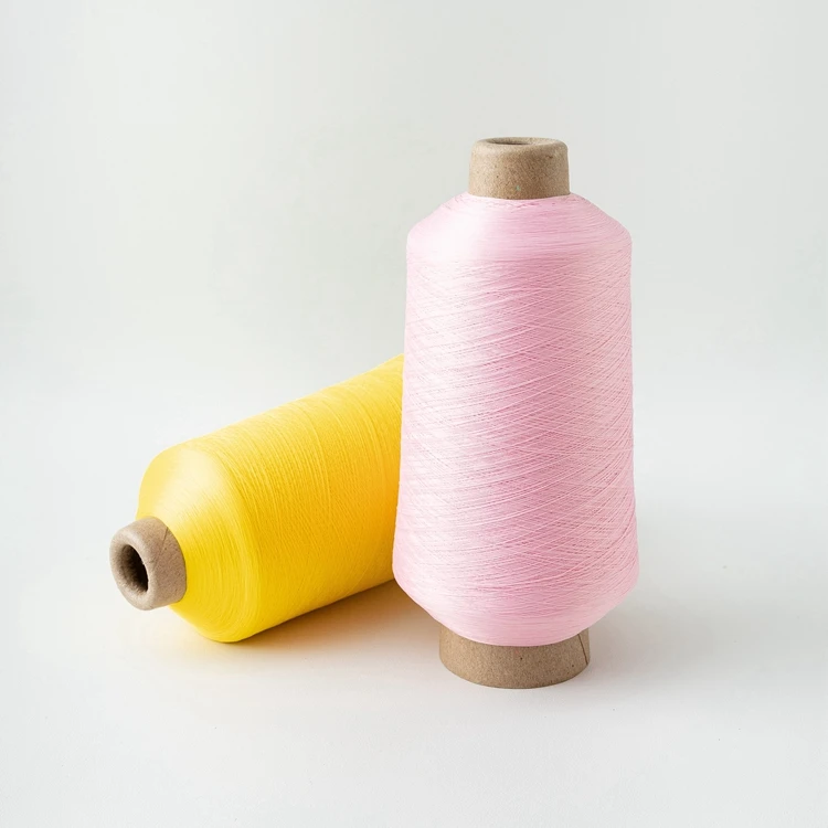Wholesale Colored Polyester Nylon Thread Spandex Covered Yarn For Socks High-Strength