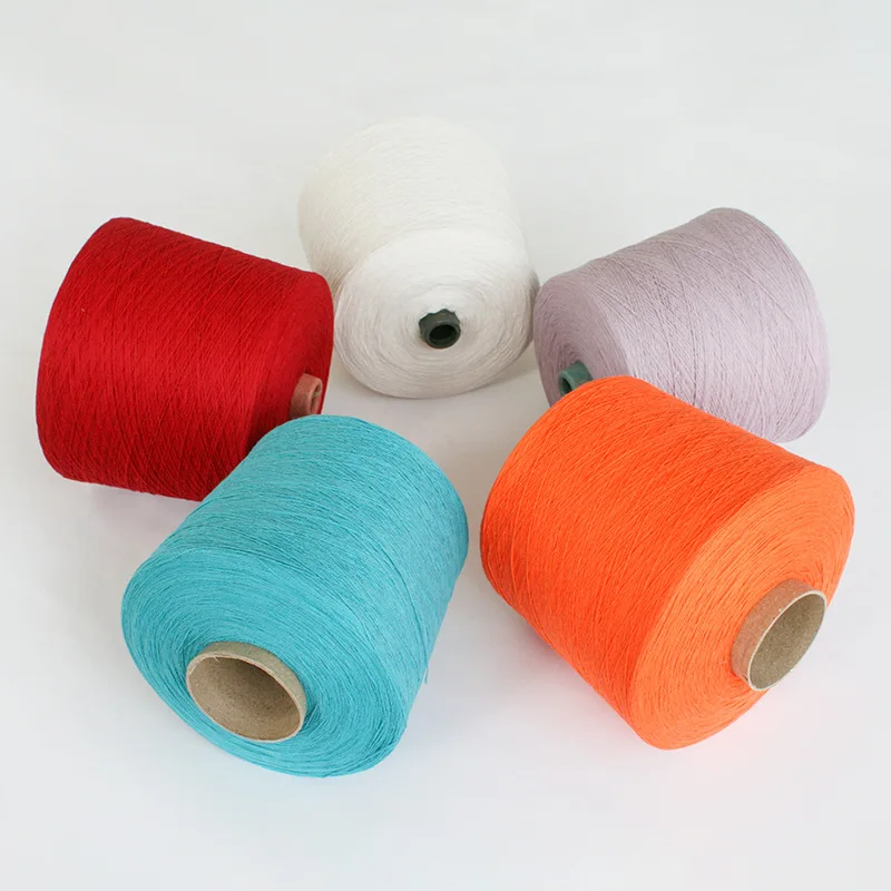 Charmkey Wholesale 16s Cotton Acrylic blended Yarn 288 Colors 60% Cotton 40% Acrylic Dyed Yarn