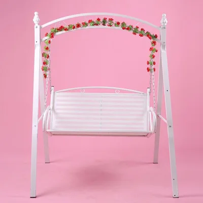 2022 Outdoor garden metal furniture hanging lounge swing chair