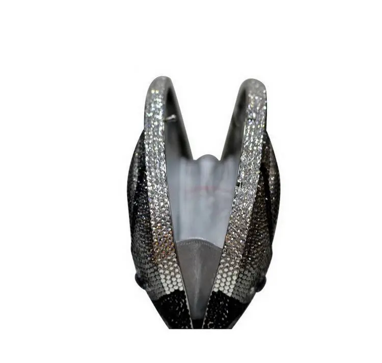 New Design Luxury Crystal Clutches Bags Rhinestone Clutch Bag  Fish Shape Clutch Handbags Wedding Party Purse