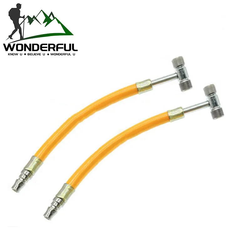 Resin Hose Tire Inflation Tube Double-Headed Filling Nozzle Car Motorcycle Bicycle Double-Headed Air Pump
