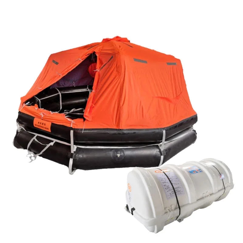 Factory price devit-launched type inflatable liferaft for sale