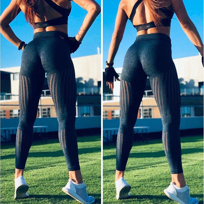 yoga pant women Gym wear Seamless energy leggings butt lift compression sport leggings high waisted yoga pants tummy control