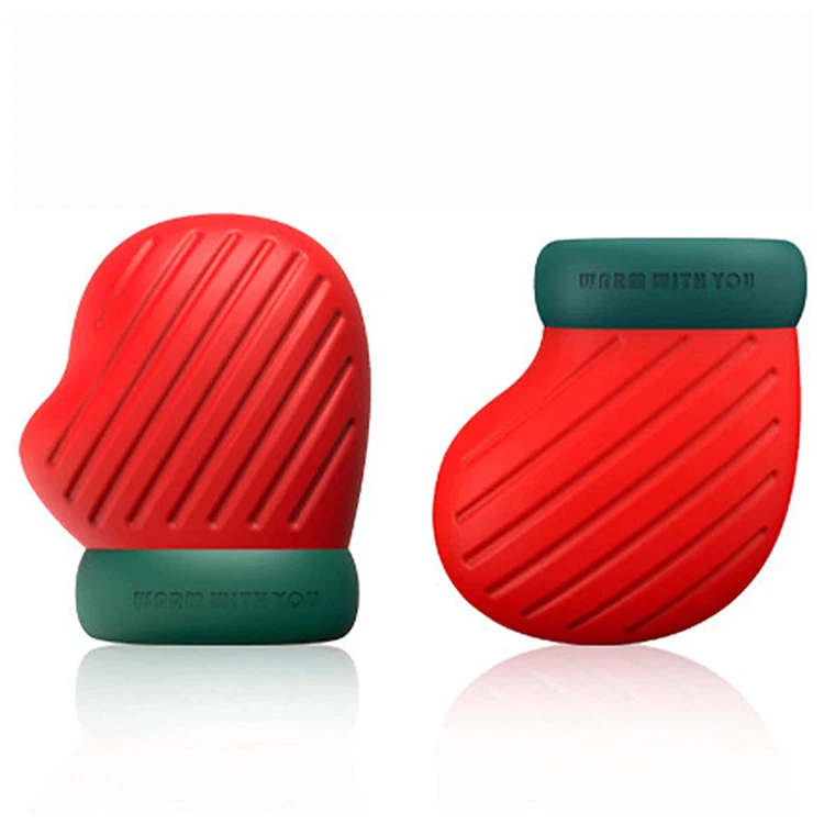 Высококачественная портативная Рождественская бутылка для подогрева микроволновой печи Экологичная силиконовая сумка для горячей воды