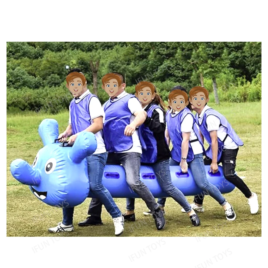 Team Building Games Outdoor Adults Caterpillar Game Team Playing Run Mat for Teamwork School Company