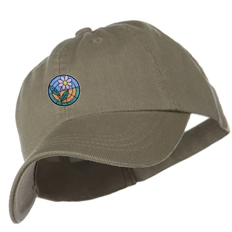 Wholesale High Quality Low Profile  Baseball Caps Washed Canvas Custom Embroidery Logo Dad Hat