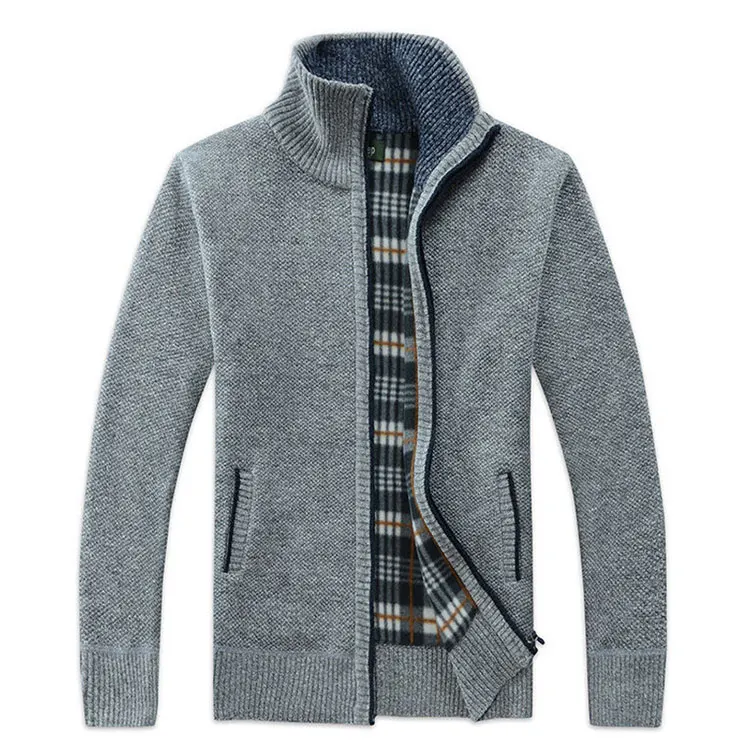 Популярный горячий дизайн зимний Кардиган мужские свитера удобный мужской свитер с длинным