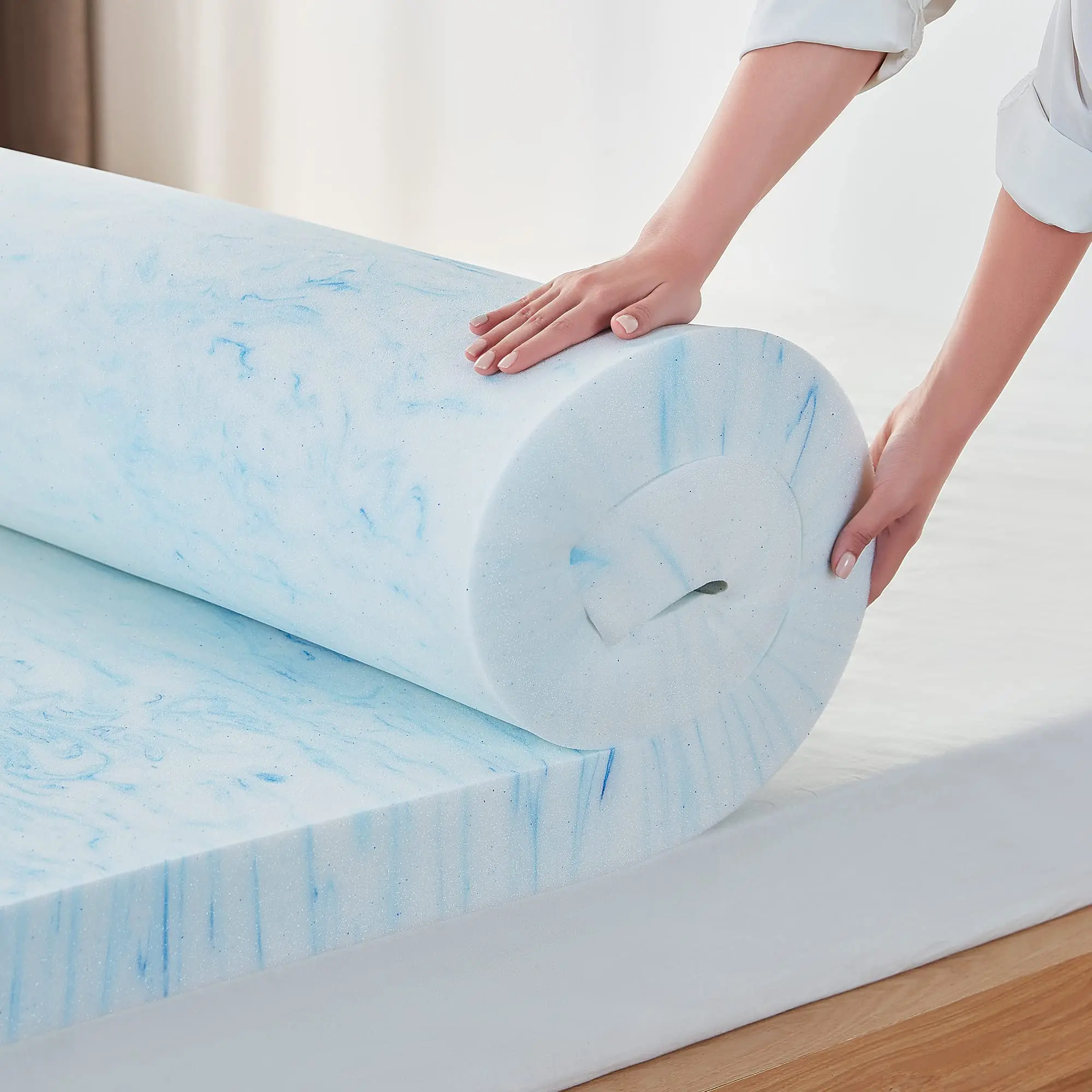 12-inch 3 inch firm full memory foam gel memory foam camping  mattress pad topper queen  mattress