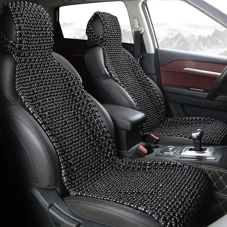 Marcan Factory Price Handmade Design Breathable Wooden Bead Car Seat Cover for Summer Beads Cooling Bead Car Seat Cushion