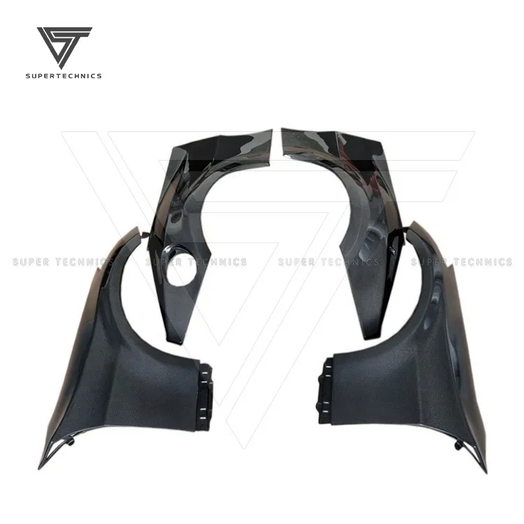 Do Luck Style Glass Fiber Wide Front And Rear Wheel Trim For Nissan 350z Z33 2003-2008