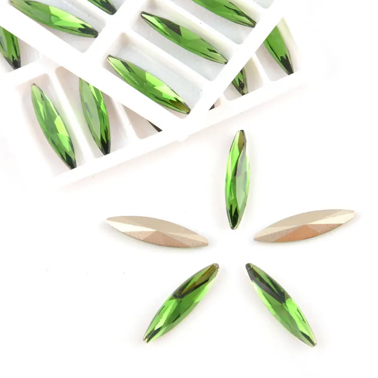 Бусины россыпью хрустальные стразы алмазные кристаллы 6*24 мм 9 5*35 и т. д. Navette