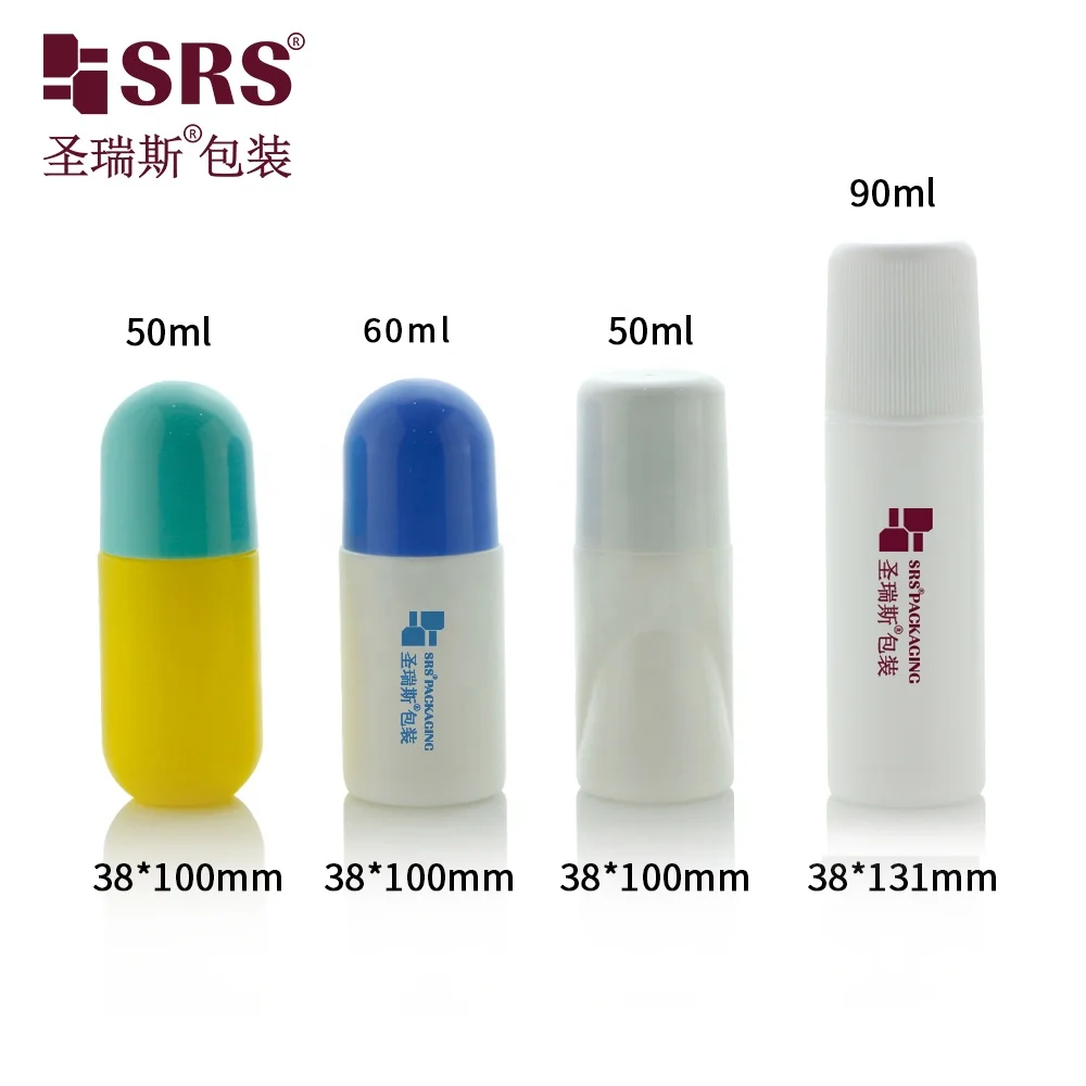 Wholesale Antiperspirant Plastic Roller Bottle 90ml Empty Container 3oz PP PCR Deodorant Bottle Manufacture