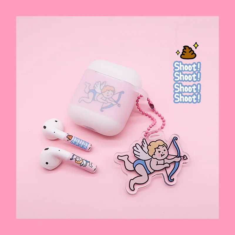 
2020 Custom Keychain Acrylic Anime Clear Transparent Airpods Case Clear Acrylic Charm Keychain Epoxy 