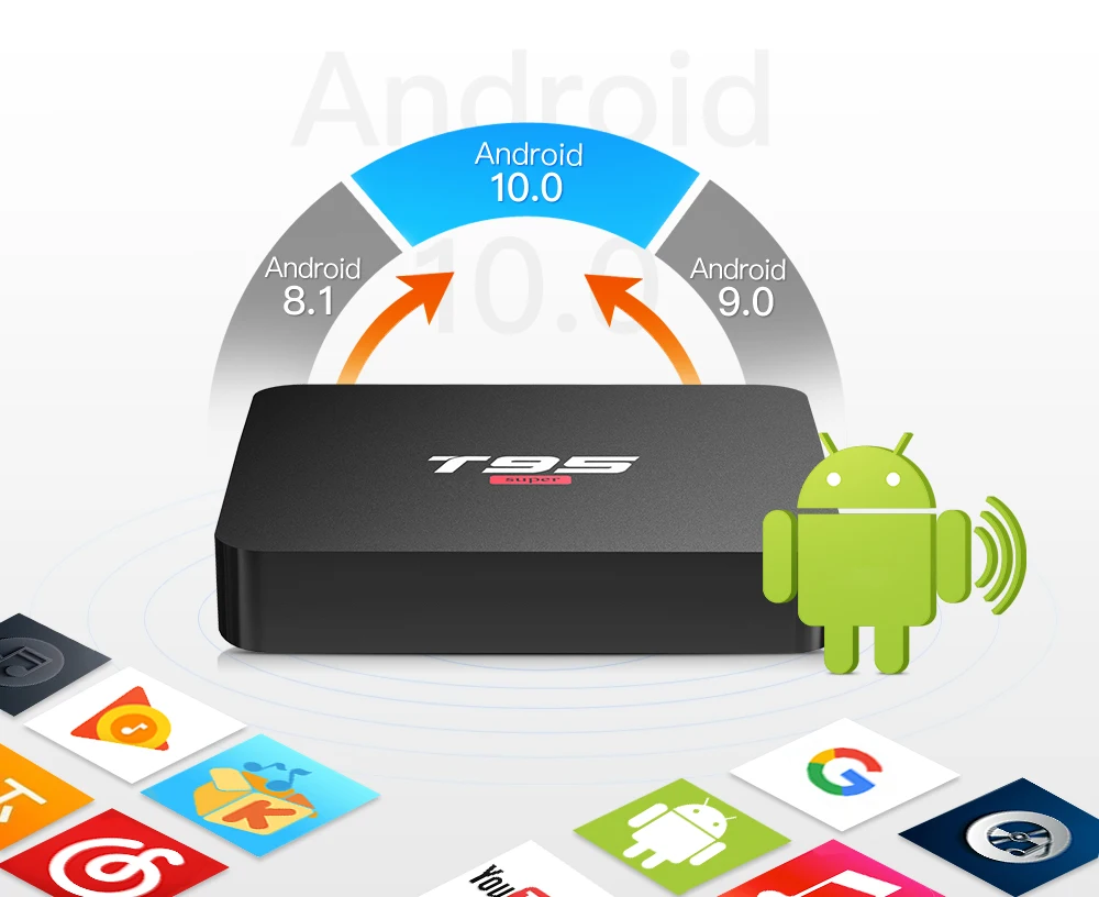 Et-top box TV BOX H3 2+16 Android 10.0 WIFI set-top box HD network Signal receiver Smart Multimedia Player