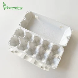 Eco friendly biodegradable egg storage box carton as egg drop sandwich box