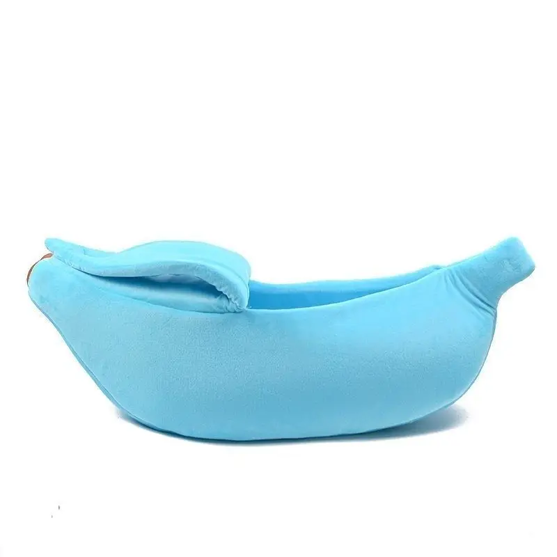 Pet Supplies Pet Bed Plush Banana Shape Cute Cave Pet Dog Bed Luxury Cat bed