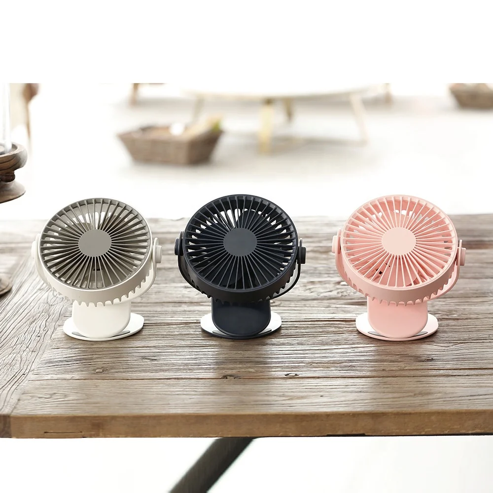 
Home Appliances Portable 360 Degree Oscillating Desktop Fan Rotatable Small Fan Rechargeable Mini Usb Clip Fan 