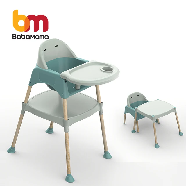 China new design wholesaler cheap portable safe plastic baby 3 in 1 high chair plastic chair for promotion