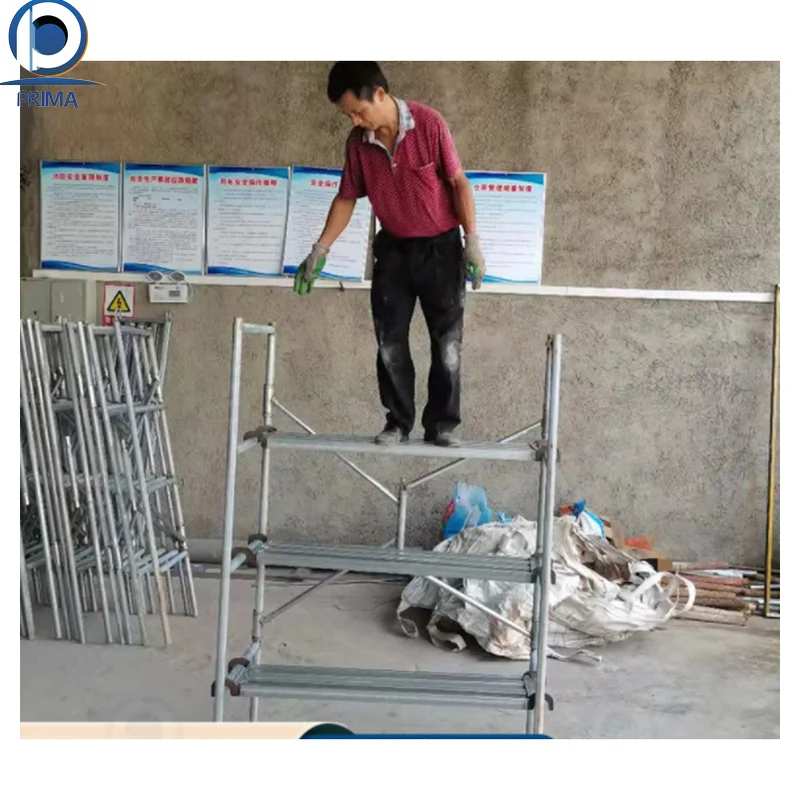 Prima Galvanized Steel Pipe Professional Ringlock Aluminum Scaffold Construction All Round Layher Scaffolding System for Sale