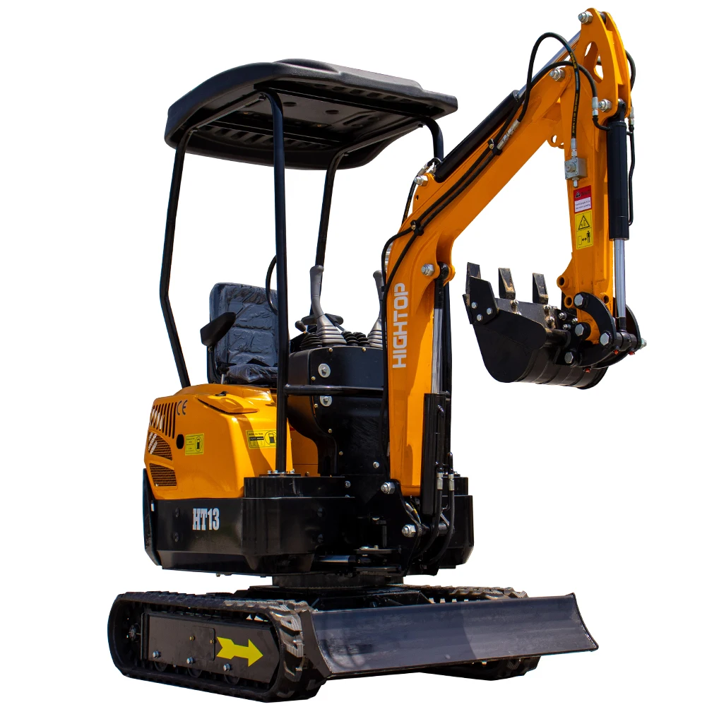 Hightop 1300kgs Mini Excavator Ht13 Small Garden Excavator With Ce Iso Epa Certificate