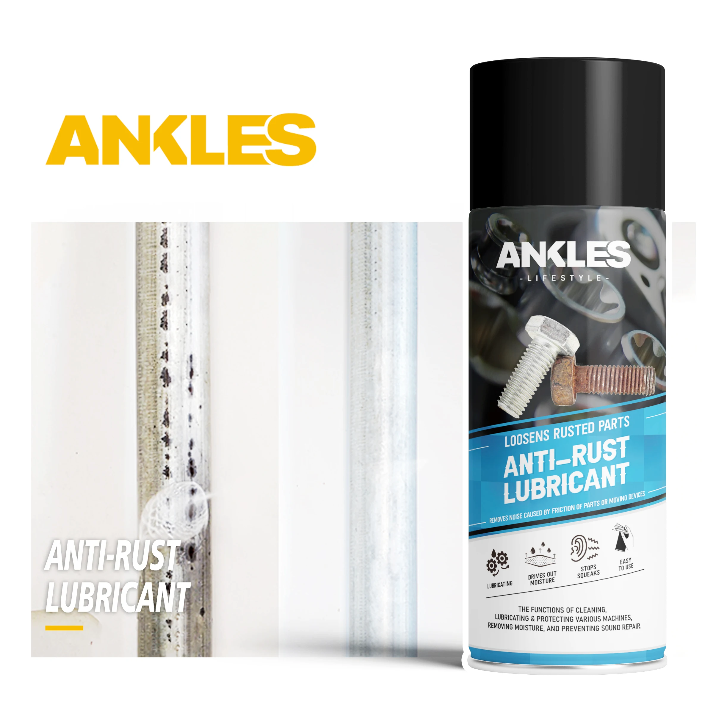 ANKLES 450ml multi-purpose lubricant car 3m anti rust spray anti rust lubricant spray