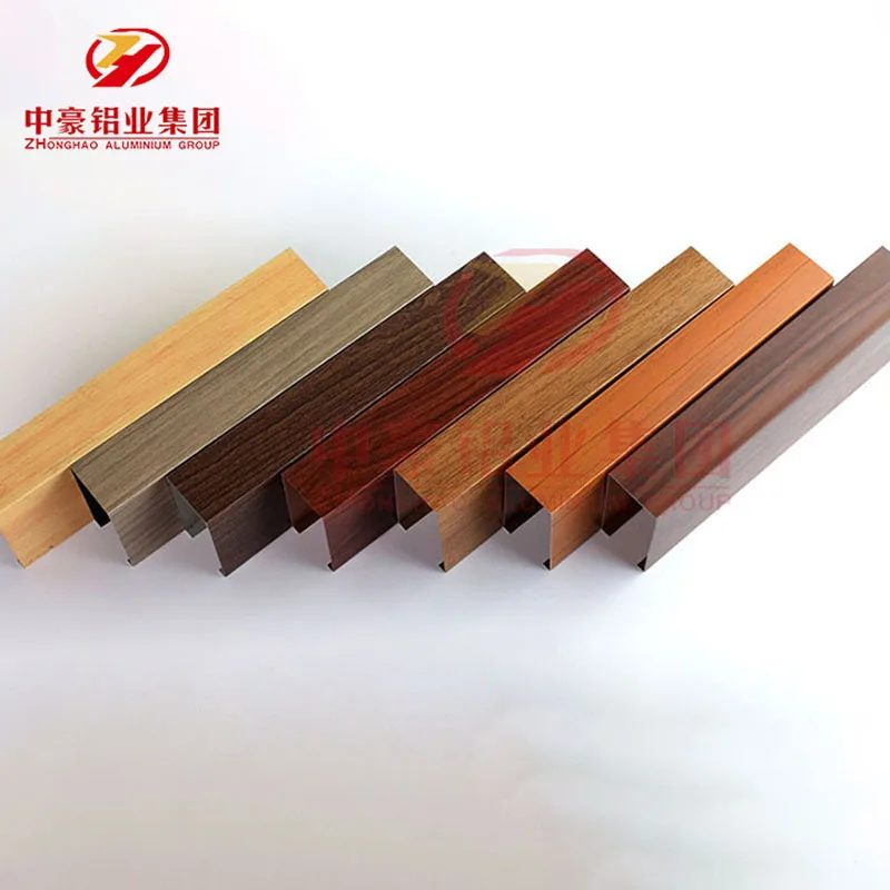 Экструзионный алюминиевый профиль деревянный на заказ