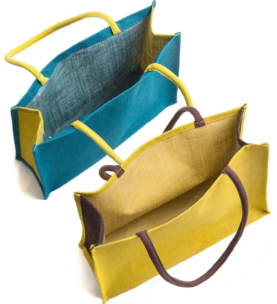 Custom Logo Printed Eco Recycle Natural Foldable Reusable Jute Burlap Linen Shopping Tote Bag
