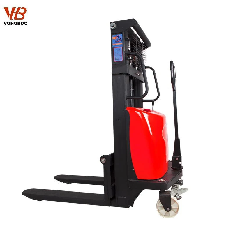 lifting semi electric stackers pallet stacker 1.5ton electric stacking truck forklift