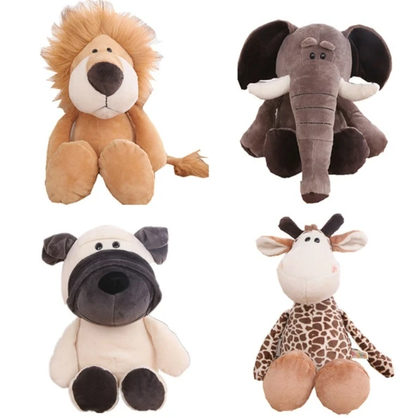 Forest animal doll giraffe elephant lion monkey dog tiger activity gift kids birthday plush toy
