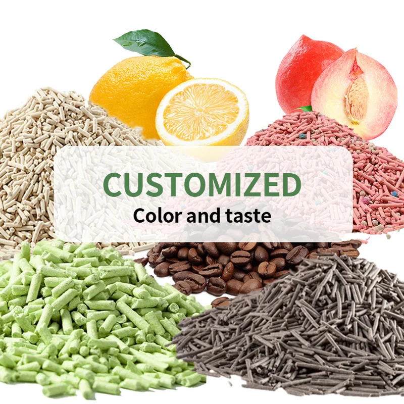 High Quality 100% Natural Ecological Tofu Cat Litter Box Biodegradable Odor-Control Effective Clumping Sustainable Flushable