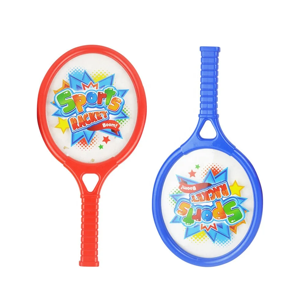 Custom Cheap Kids Outdoor Sport Training Game Toy Small Tennis Racket with Badminton and Plastic Ball