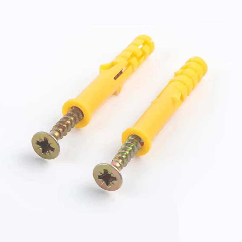 Wall Plug/Plastic Anchor Bolt/Nylon Hammer Fixing Anchor with Screw Chipboard Screw Plug Anchor Plastic Nylon Expansion Screw