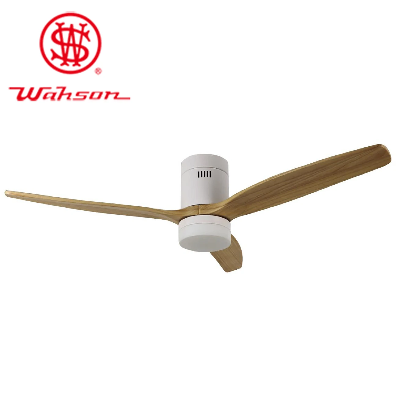 52 дюймов заподлицо двигатель постоянного тока деревянные лопасти потолочный вентилятор с дистанционное управление светодиодным светильником