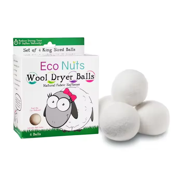 100% New Zealand Wool Organic Fabric Softener XL Chemical Free 6 Pack 7 cm eco-friendly organic wool laundry dryer ball