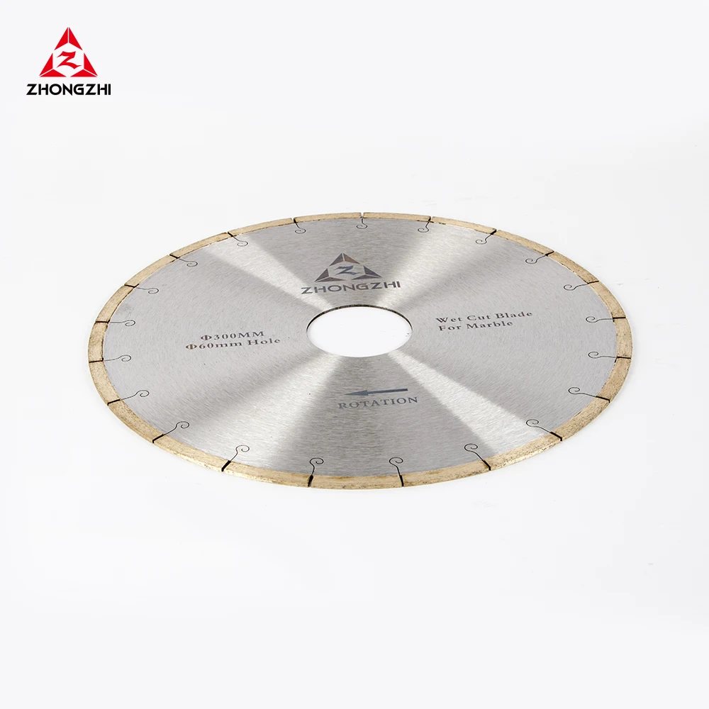 European Quality 14 Inch Diamond Marble Cutting Segments 350mm Fish Hook Continuous Segmented Saw Blades for Marble Slabs