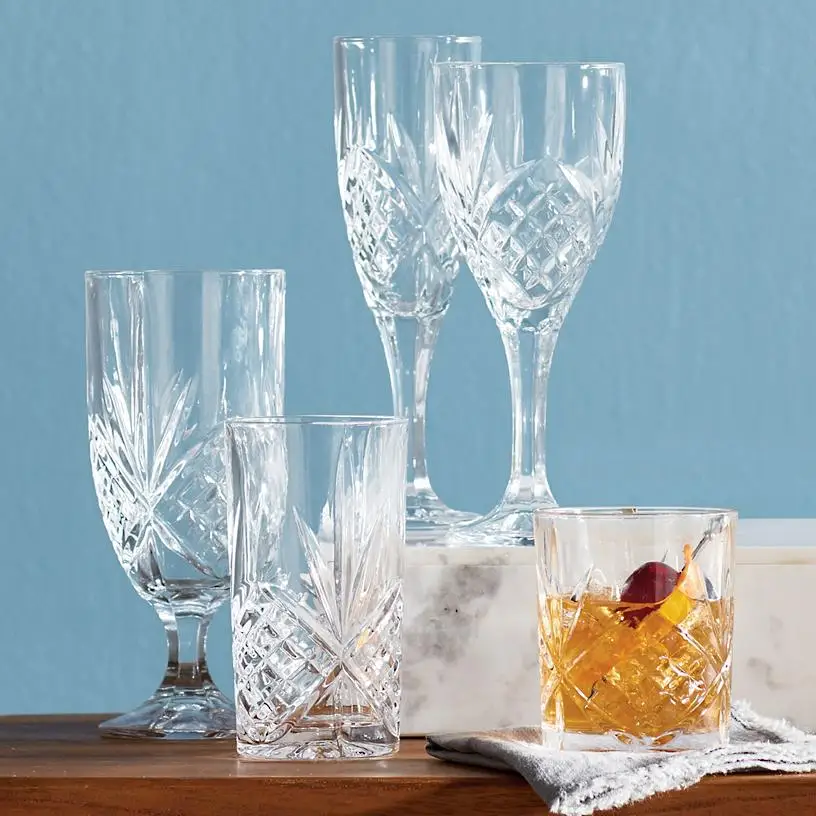 
Wholesale Customize 180ml Lead Free Dublin Crystal Champagne Flutes Crystal Glass Goblets Clear Welcome OEM 