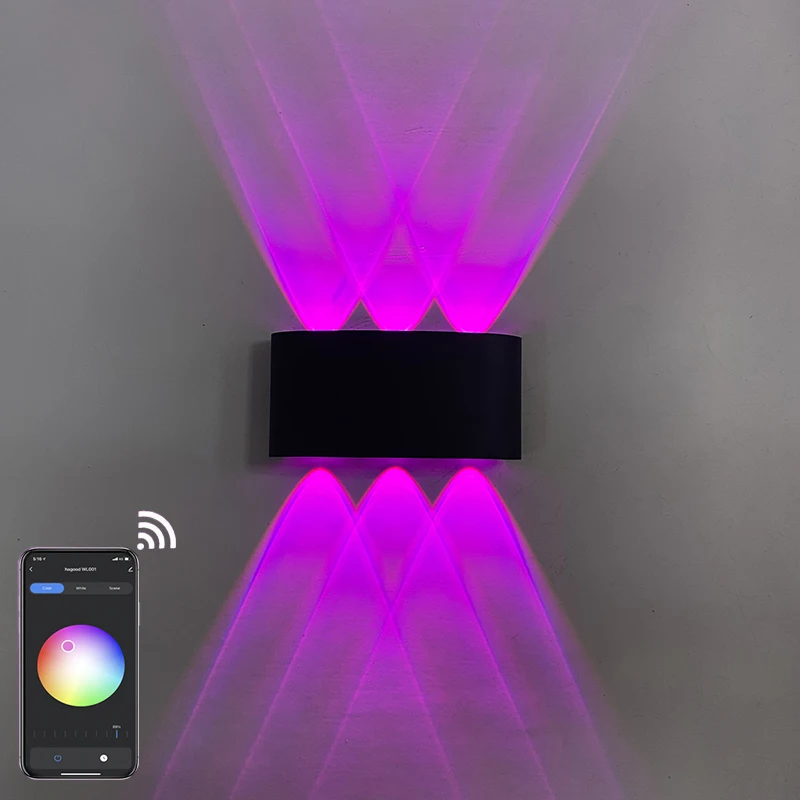 Indoor LED Wand spot 6W 8W Land schap Verlichting 220V Rood Groen Blauw RGB Wandlamp IP65 Waterdicht Eenstraals Verlichting