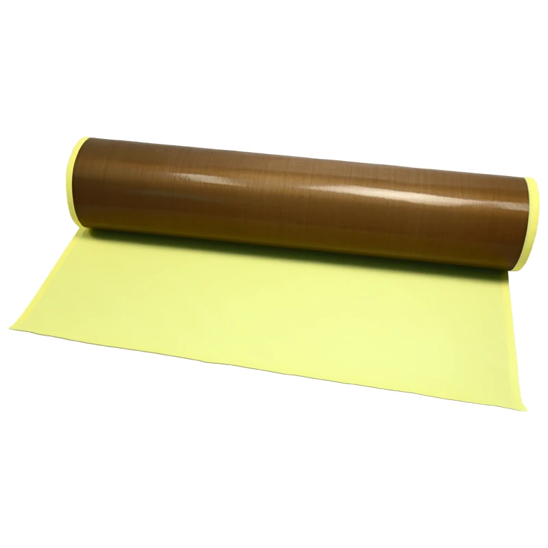 Yellow PVC Release Liner Corrugated/dotted shape With High Peel Ability for Pressure Sensitive Adhesive PTFE Cloth