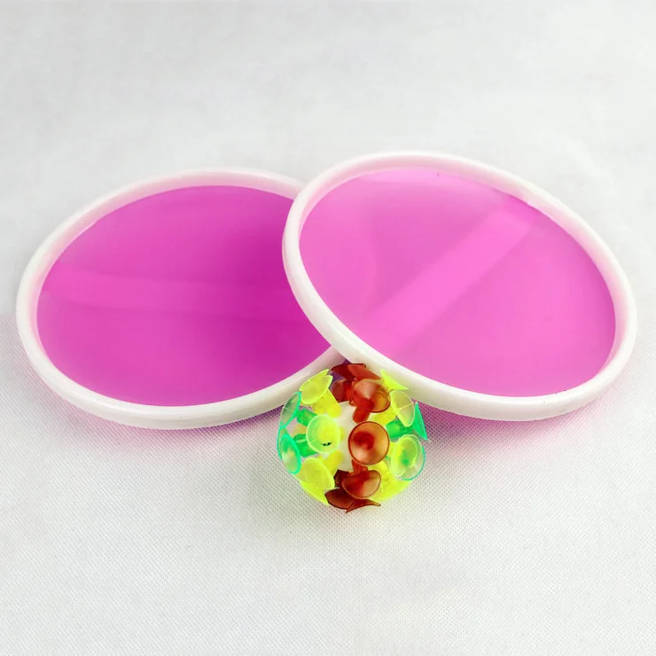 Sticky Ball Game LED Suction Cup Ball Wheat Straw Fiber Bats Toy