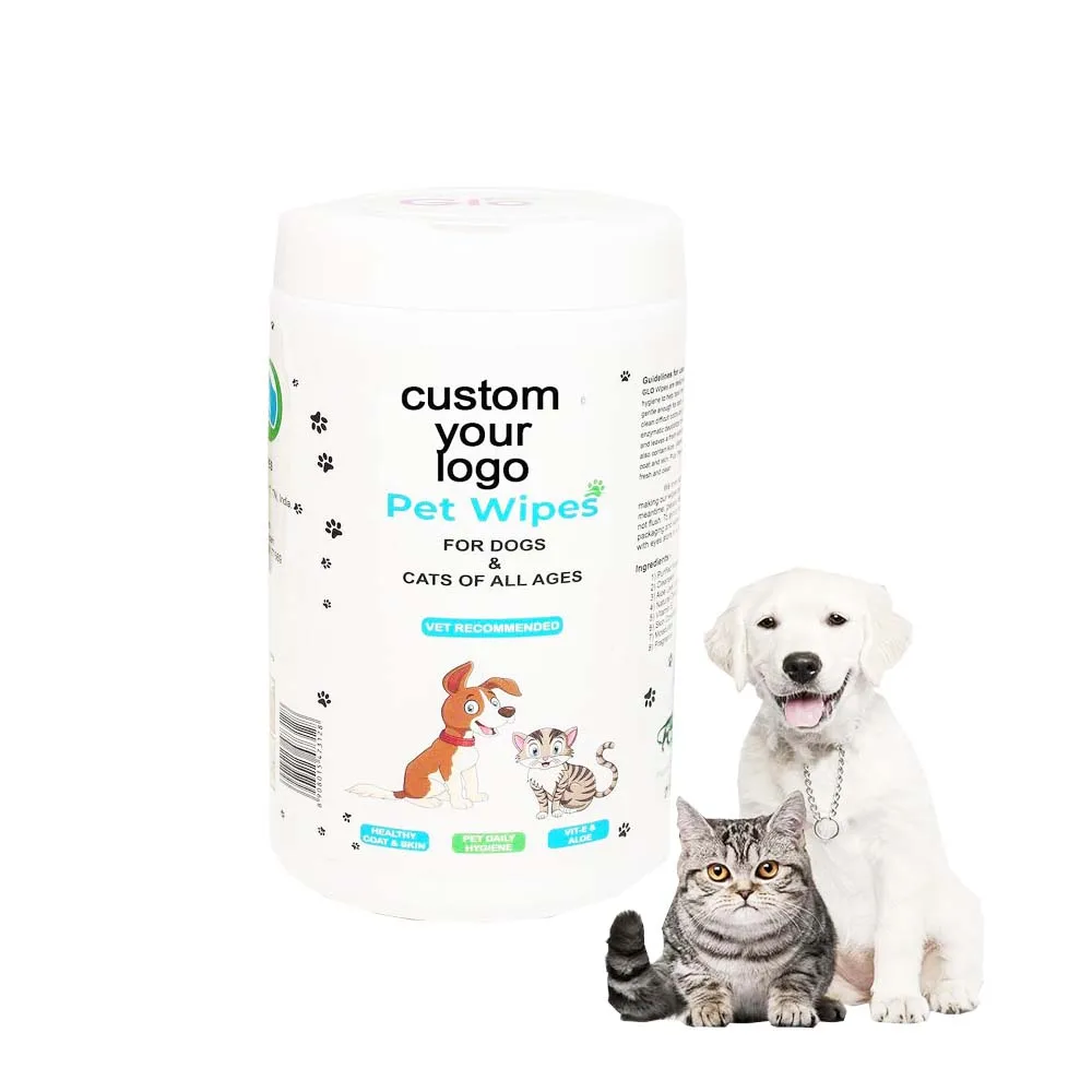 Customized Packaging Natural Material Private Label Soft Pet Washable For Paws Body Cleaning