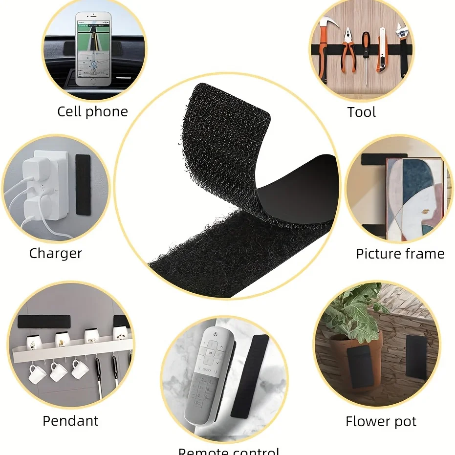 Strap Heavy Duty with Adhesive Reusable Shipping Bag with Hook and Loop