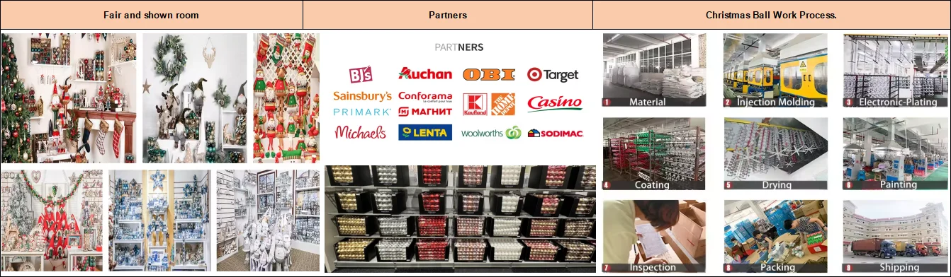 8cm Transparent Snow Christmas Ball Handmade Painted Ball Christmas Tree Ornament Pendant