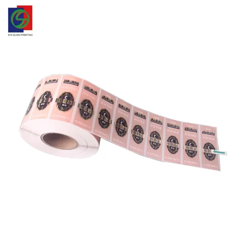 Custom Gold Foil Skincare Adhesive Stickers Waterproof Cosmetics Label for Body Cream Lotion Bottle Shampoo Printing Packaging