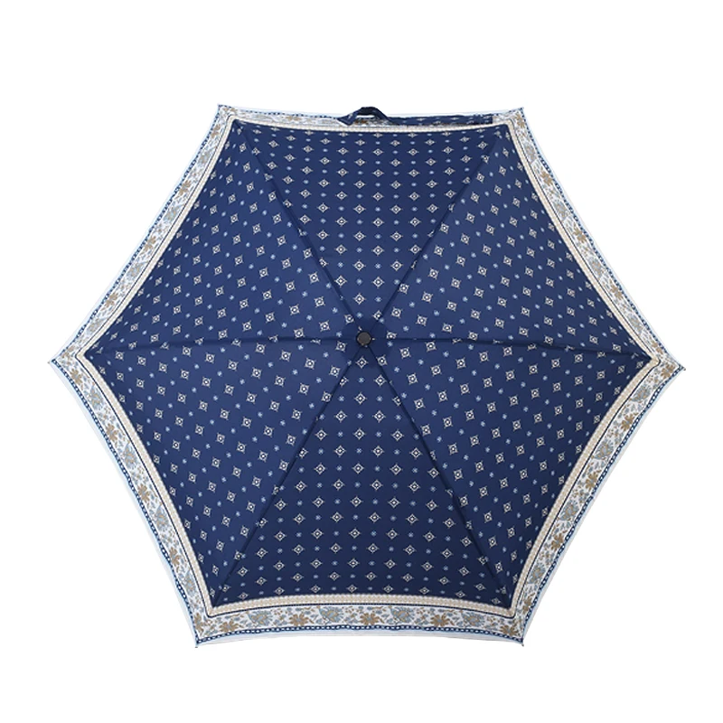 manual open travel umbrella with light weight 20 inch 6 panels 5 folding uv protection pocket parapluie umbrellas