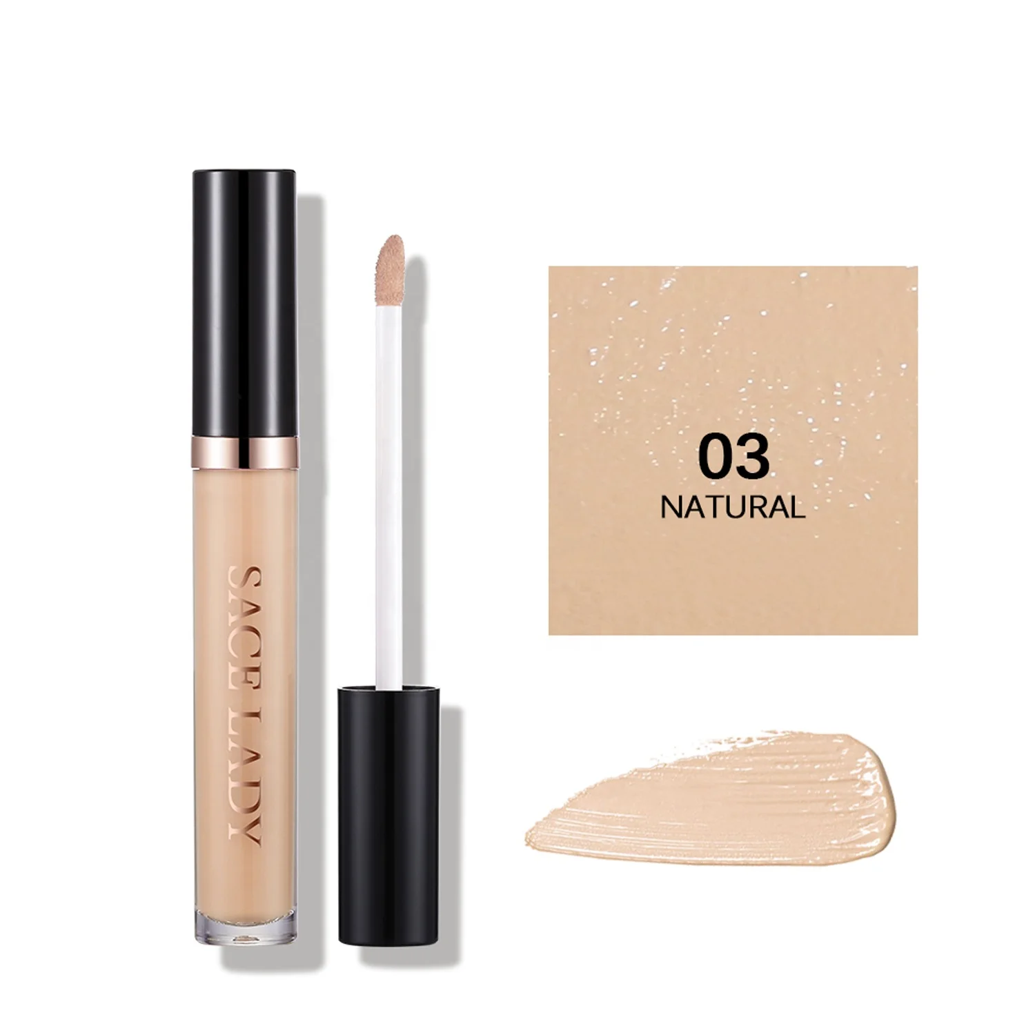 SACE LADY Smooth Texture hide flaw Long Wearing liquid make up concealer wand private label waterproof